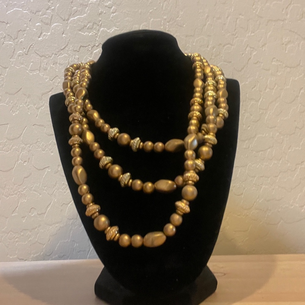 Vintage Multi strand beaded necklace